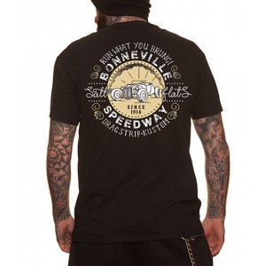 Dragstrip Clothing Street Bonneville Speedway Black T`shirt
